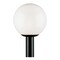 Westinghouse Fixture Post Top Outdoor Lantern 100W, Black Poly Glassobe White Acrylic 6686100 - alternate 1